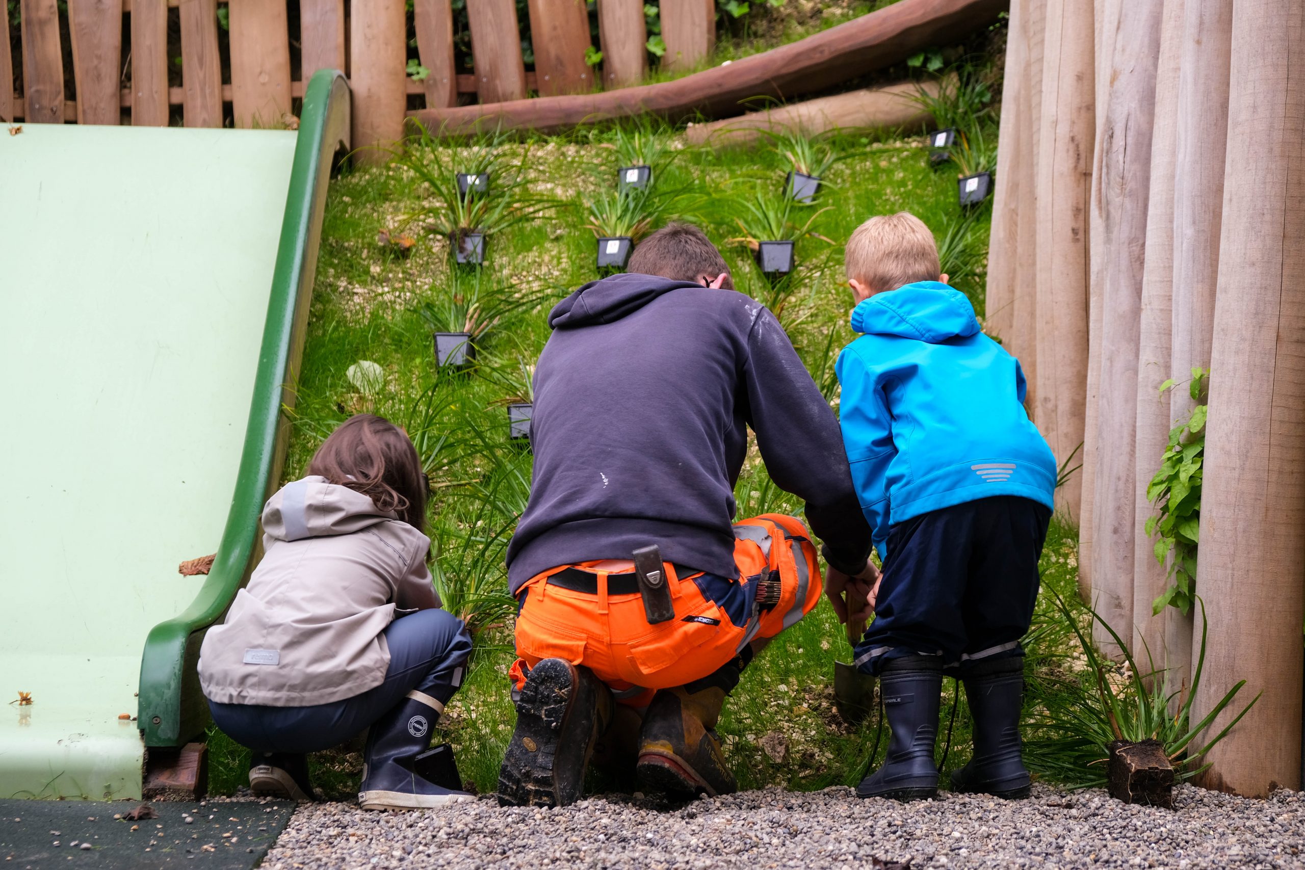 Pflanzaktion Kindergarten Pfeffingen