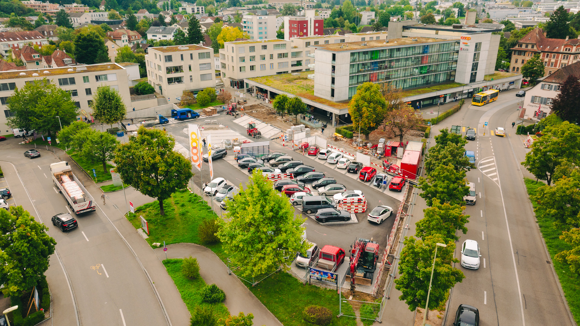 Umgestaltung Aussenraum Coop Oberwil BL